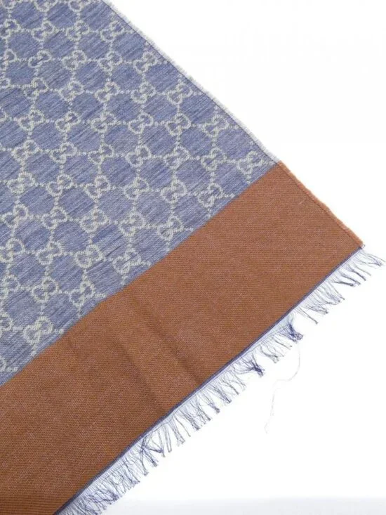 Gucci Scarf Scarves Blue - Picture 2 of 4